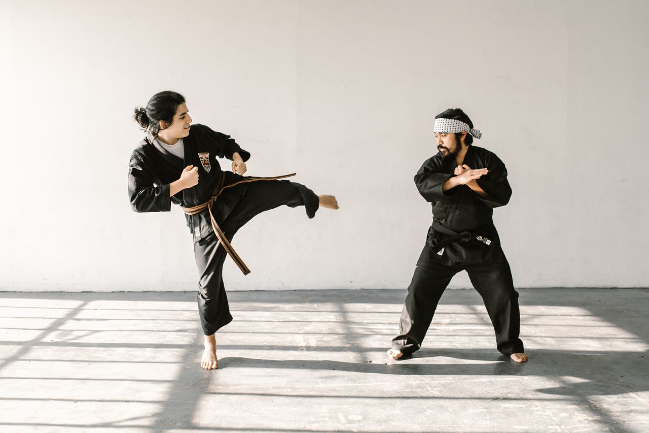 Karate action shot